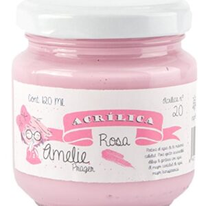 Amelie Prager AM120-20 Pintura acrílica, rosa, 120 ml