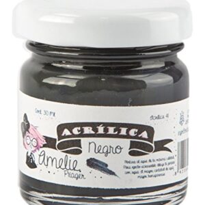 Amelie Prager AMA-41 Pintura acrílica, negra, 30 ml