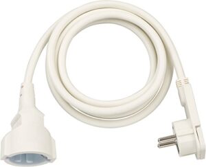 Brennenstuhl 1168980220 Cable de plástico, 230 V, blanco, 2 m
