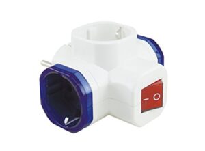 F-Bright Plug para enchufes triples, blanco, 0,48 cm