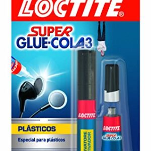 Loctite Super Glue-3, adhesivos instantáneos plásticos difíciles ...