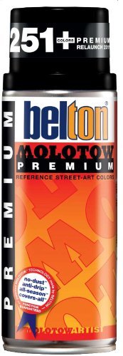 MOLOTOW Premium Spray 400 ml, 251 colores - negro