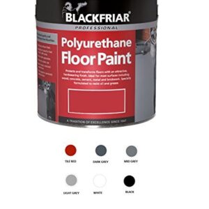 PINTURA para suelos de poliuretano Blackfriar para uso en exteriores ...