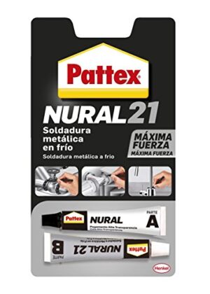 Pattex Nural 21, soldadura de reparación de metal frío, pegamento ...