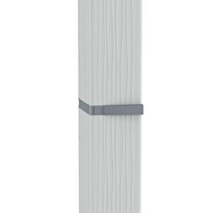 Terry - Armario de plástico para exteriores, 35 x 43.8 x 181.8 cm