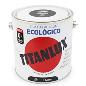 Titanlux - Esmalte ecológico, negro mate, 2,5L (ref. 02T056725)